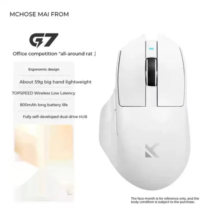 G7 PRO Gaming Mouse Triple Mode Wireless Bluetooth Mouse, Lightweight Ergonomic Gaming Mouse with 26000 DPI Pixart 3395 Sensor for PC Gamer
