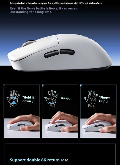 MCHOSE M7 Ultra Εργονομικό Gaming Mouse PAW3950 Super Sensor TOPSPEED Ρυθμός αναφοράς 8000Hz Ελαφρύς σχεδιασμός Realtek Master Mice