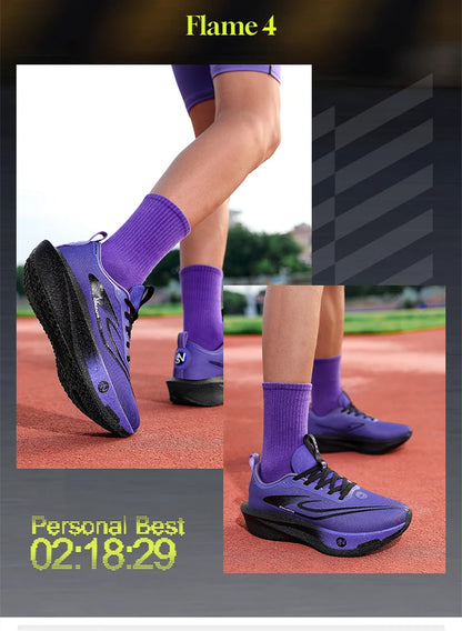 Zapatillas de running con placa de carbono para maratón, deportivas, transpirables, ligeras, cómodas y antideslizantes para hombre y mujer
