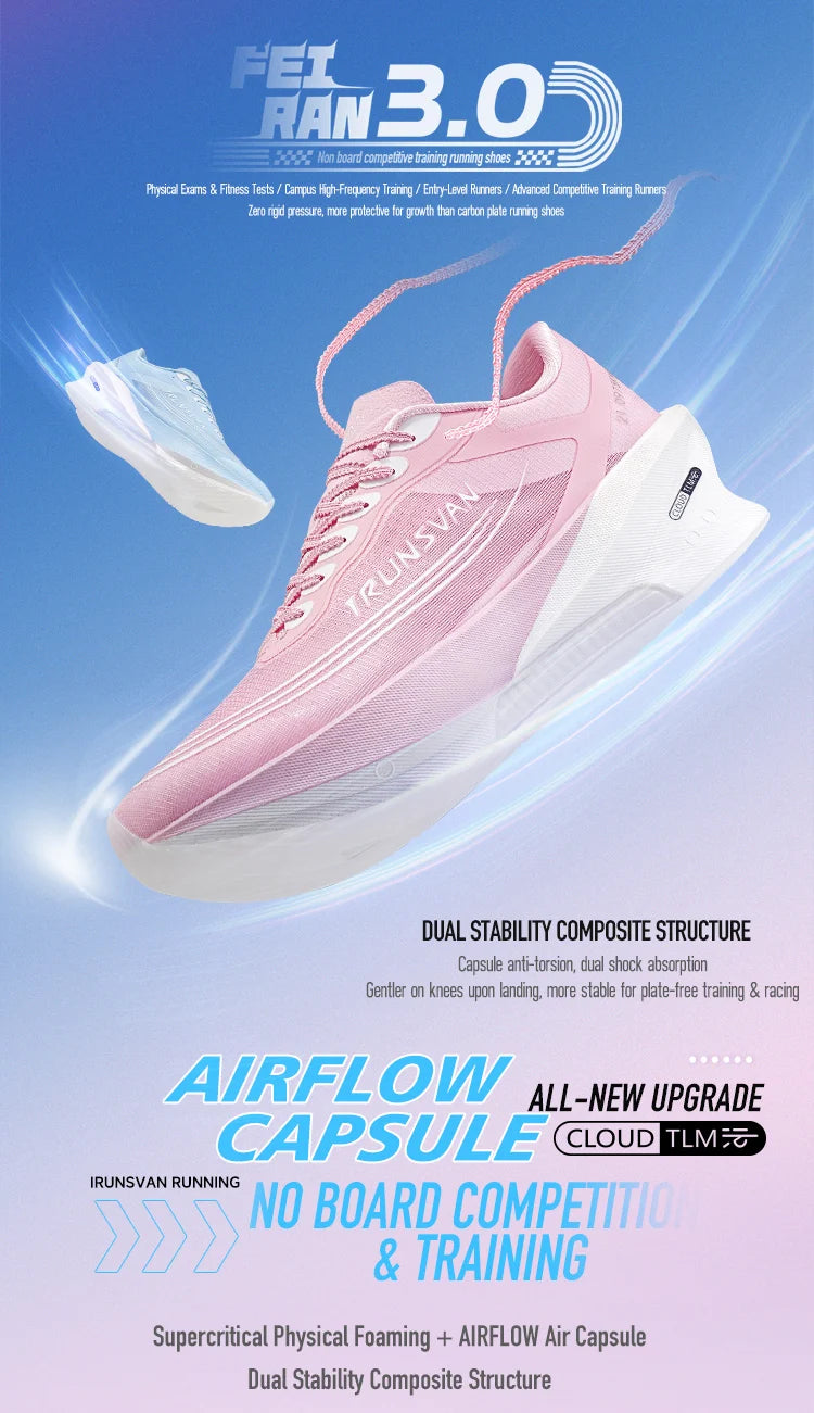 IRUNSVAN Airflow Capsule Scarpe sportive da maratona senza linguetta Scarpe da corsa esclusive per uomo e donna 166