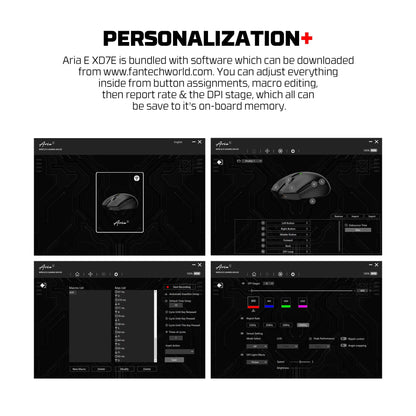 FANTECH Aria XD7E 2.4G Wireless Gaming Mouse PixArt 3311 1000Hz 59g Lightweight Gamer Mice  For PC Laptop
