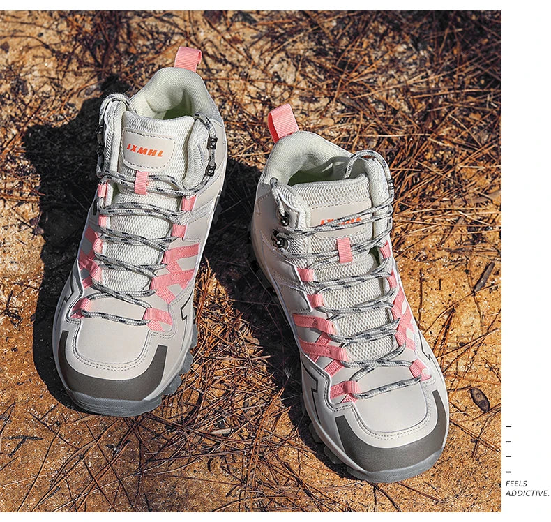 2025 New Hiking Shoes Unisex Outdoor Hiking Sports Shoes Camping Boots Ladies Waterproof Walking Shoes Non-slip Hiking Shoes