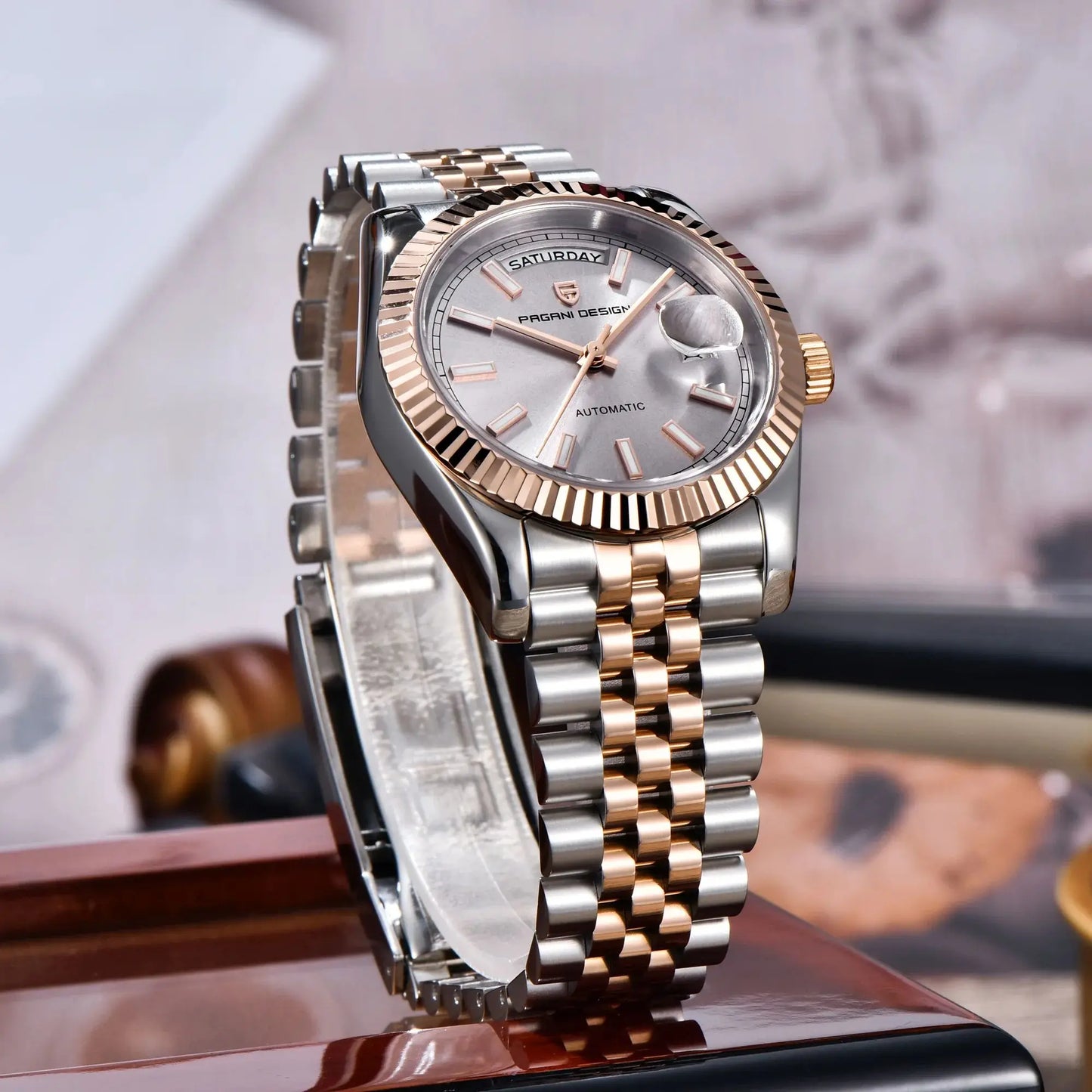 PAGANI DESIGN Men's Watches 2026 New Enamel Dial DD36 Automatic Watch Men Business Waterproof Mechanical Wristwatch For Men Gift
