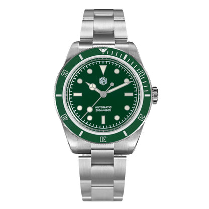 San Martin Vintage 38mm 6200 Diver Watch New Upgraded for Men Luxury NH35 Automatic Mechanical Sapphire Waterproof 200m Relojes