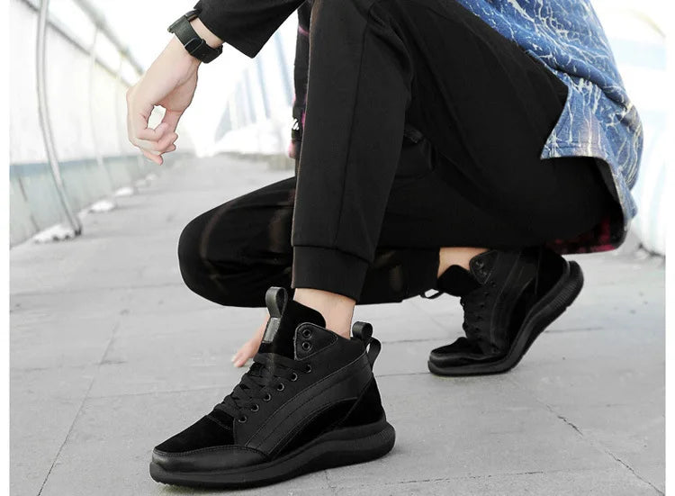 Buty podwyższające z wysoką cholewką – obuwie podwyższające – wkładki podwyższające dla mężczyzn 6 cm, 8 cm, 10 cm – trampki