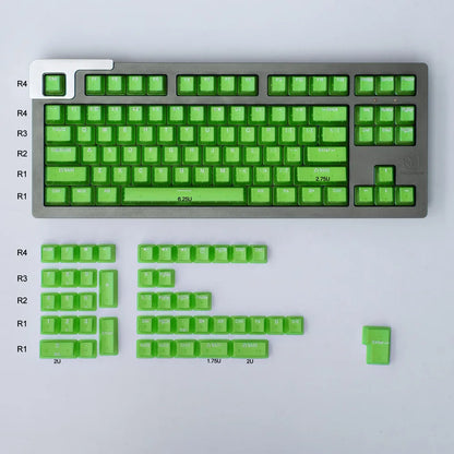 132 Keys OEM Profile Transparent Clear Keycaps For Mx Switch Mechanical Keyboard ABS Keycap RGB backlit Game Keyboard Key caps