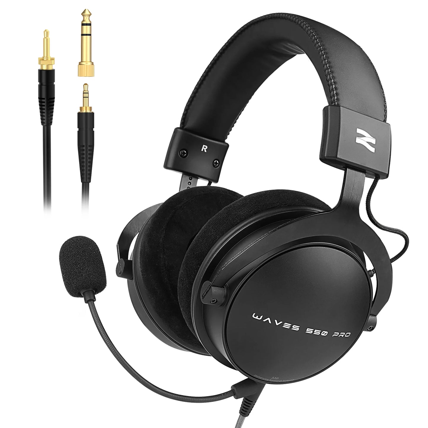 TALOMEN W550x Studio Headphones – Professional Wired Over-Ear DJ Monitor Headphones with 50mm Drivers & Detachable Cable