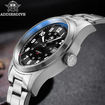 ADDIESDIVE AD2525 Automatic Watches For Men 39mm Sapphire Japanese 8215 Mechanical Watch Waterproof 20Bar Luminous Luxury Watch