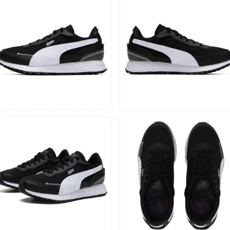Nouvelles baskets unisexes PUMA Road Rider 2026 avec ensemble de chaussettes, chaussures décontractées confortables et amortissantes, blanc noir 397432-05/947630-04