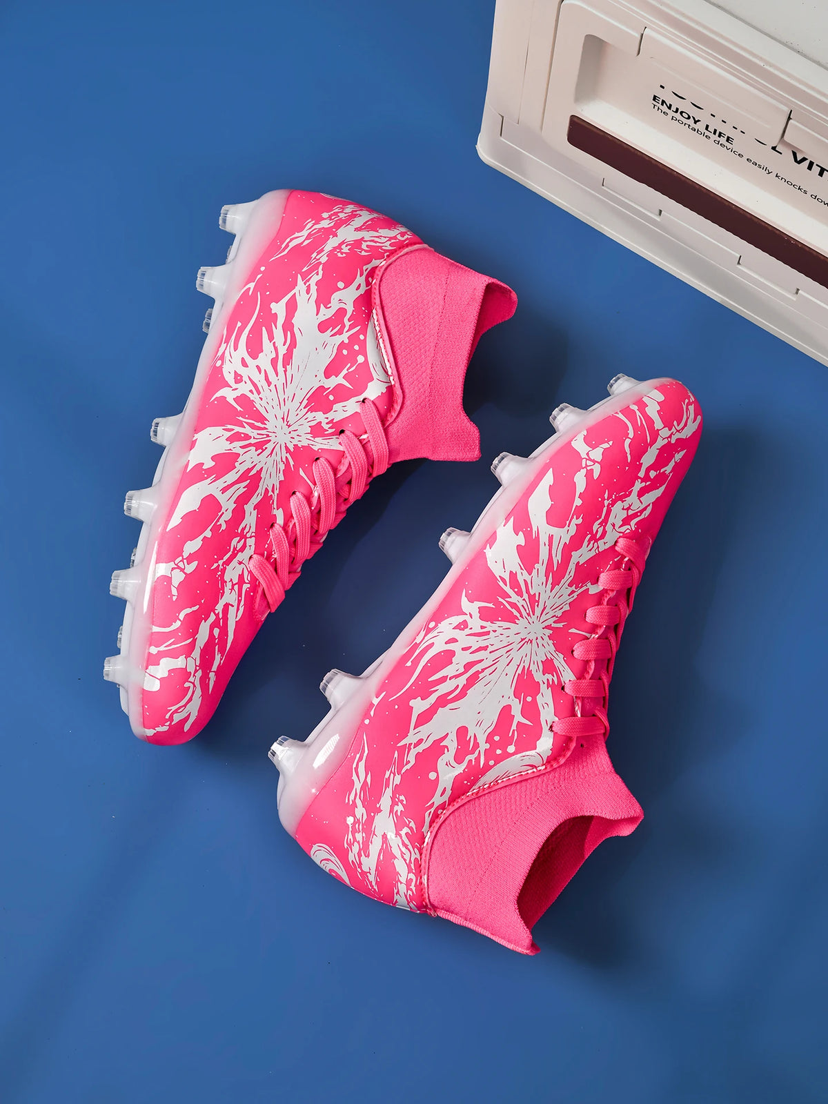 Chaussures de football pour hommes, crampons AG FG, semelles en PU absorbant les chocs et antidérapantes, pour adultes, idéales pour les entraînements de football en extérieur et les séances d’entraînement à haute in