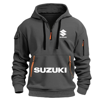 Suzuki's newmen's hooded sweatshirt casual outdoor sports sweatshirt warm for autumnandwinter perfect for motorcycle enthusiasts, Produit gaming premium Fraquane