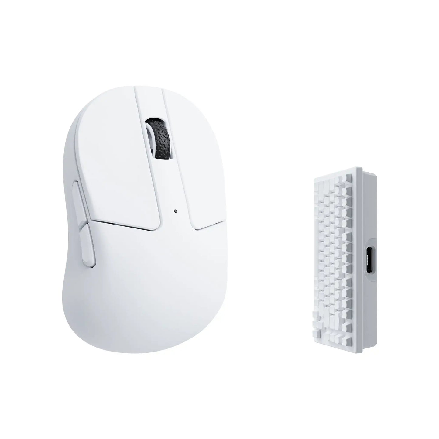 Keychron M4 Wireless Optical Mouse, Bluetooth & 2.4GHz Gaming Mouse, USB Type-C Wired Mouse, 26,000 DPI PixArt 3395 Ultra-Light Rechargeable Mouse