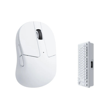 Keychron M4 Wireless Optical Mouse, Bluetooth & 2.4GHz Gaming Mouse, USB Type-C Wired Mouse, 26,000 DPI PixArt 3395 Ultra-Light Rechargeable Mouse