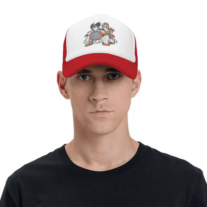 Produit gaming premium Fraquane, Goku Muten Roshi Dragon Ball Z Baseball Caps Sport Sun Hat Anime DBZ Hats Breathable Polyester Trucker Cap Summer Trucker Caps