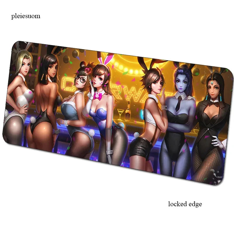 Tapete de rato gaming Overwatch com impressão HD, 900x400x3mm, para PC e secretária, tapete gamer para computador portátil e desktop