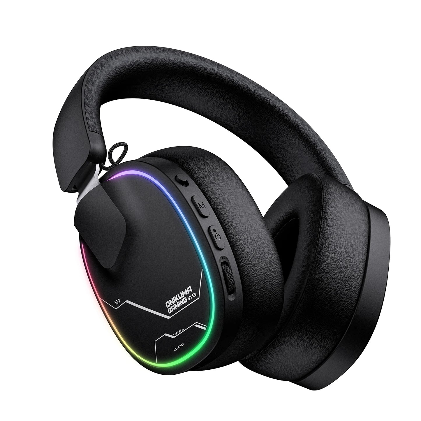 ONIKUMA GT808 Wireless Gaming Headset with 45dB Active Noise Cancelling, Hi-Res Audio, 2.4GHz, Bluetooth 5.3, Wired, 60H Battery for PC, PS5 & Switch