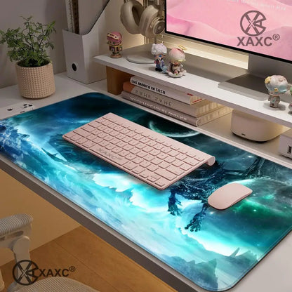 Lich King World Of Warcraft XAXC Mouse Pad large keyboard mouse desk pad non-slip rubber gaming mouse pad laptop mouse carpet