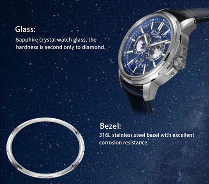 BORIAGE(BOAIJIUA) Fully Automatic Mechanical Men's Watch Original Design Mechanical Watches  Waterproof Luminous Wristwatch
