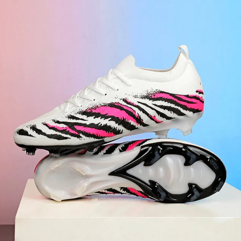 Chaussures de football pour homme, chaussures de sport, chaussures de match unisexes, crampons ultralégers, confortables, antidérapantes, pour l'extérieur, pour adultes, pour gazon, de haute qualité