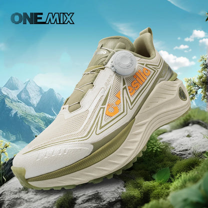 Zapatillas de running para exterior ONEMIX: zapatillas elásticas de trail para hombre, ligeras y transpirables; zapatillas para mujer; zapatillas informales para pareja; zapatillas impermeables.