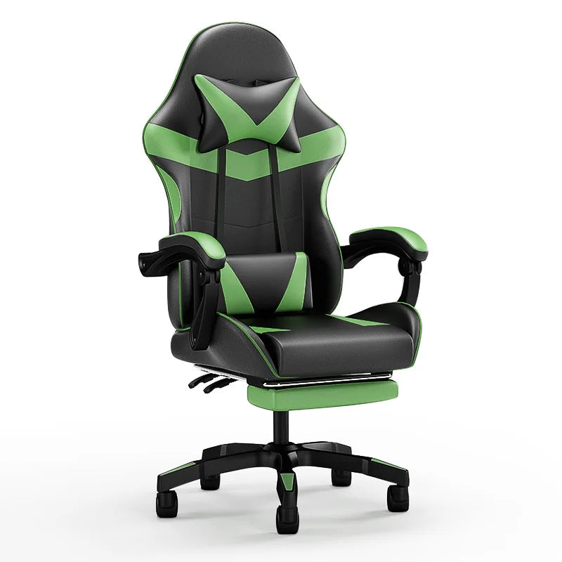 Ergonominen gaming-tuoli tietokonepöydälle, kallistettava kotitoimiston pelituoli selkätuella pitkiin pelisessioihin
