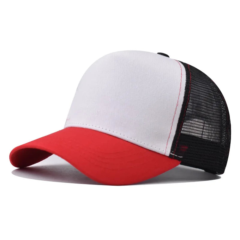Cappellino da baseball per adulti, cappellino a rete, visiera curva poco profonda, cappello unisex, cappello estivo, cappello traspirante, cappellino da ombra, cappellino per primavera e autunno, cappellino hip hop aderente