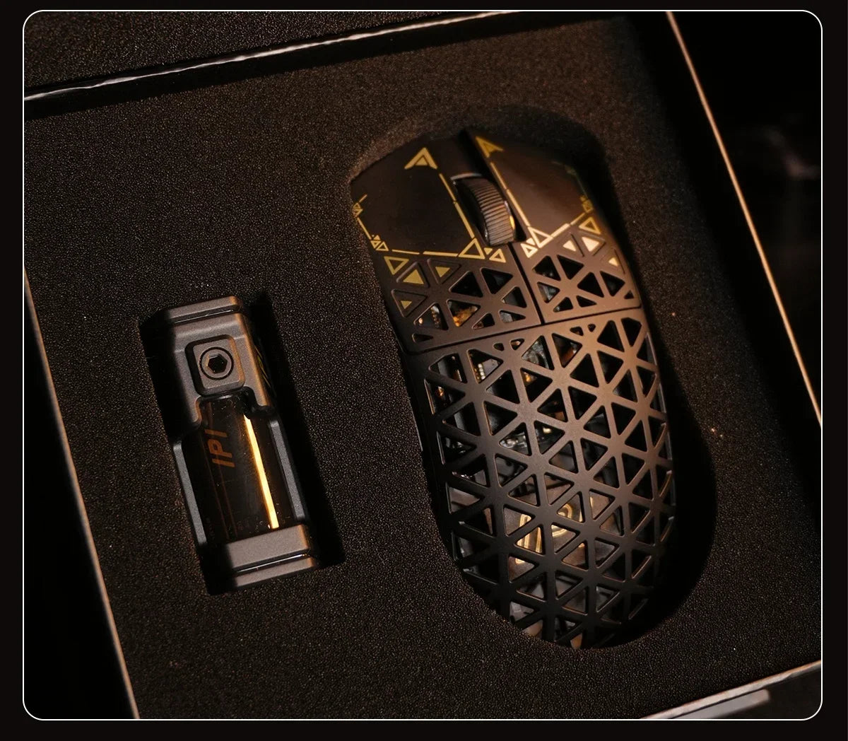 IPI Piao Float Wireless 8K Gaming Mouse, Tri-Mode Bluetooth Lightweight Carbon Fiber Mouse with PixArt 3395 Sensor for Esports & PC Gaming