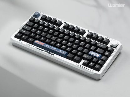 Womier ERA75 V2 75% Wireless Aluminum Mechanical Keyboard with VIA/QMK Knob 3-Mode Gasket Hot Swappable Keyboard for PC Computer