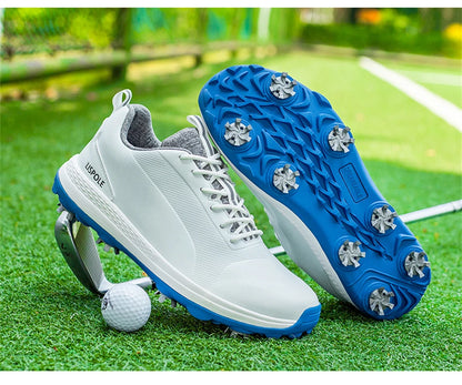 Hot Sale Lersure Golf Shoes Men Waterproof Golf Spikes Sneakers Professional Non-Slip Golf Footwear Trainers Luxury Sports Shoes