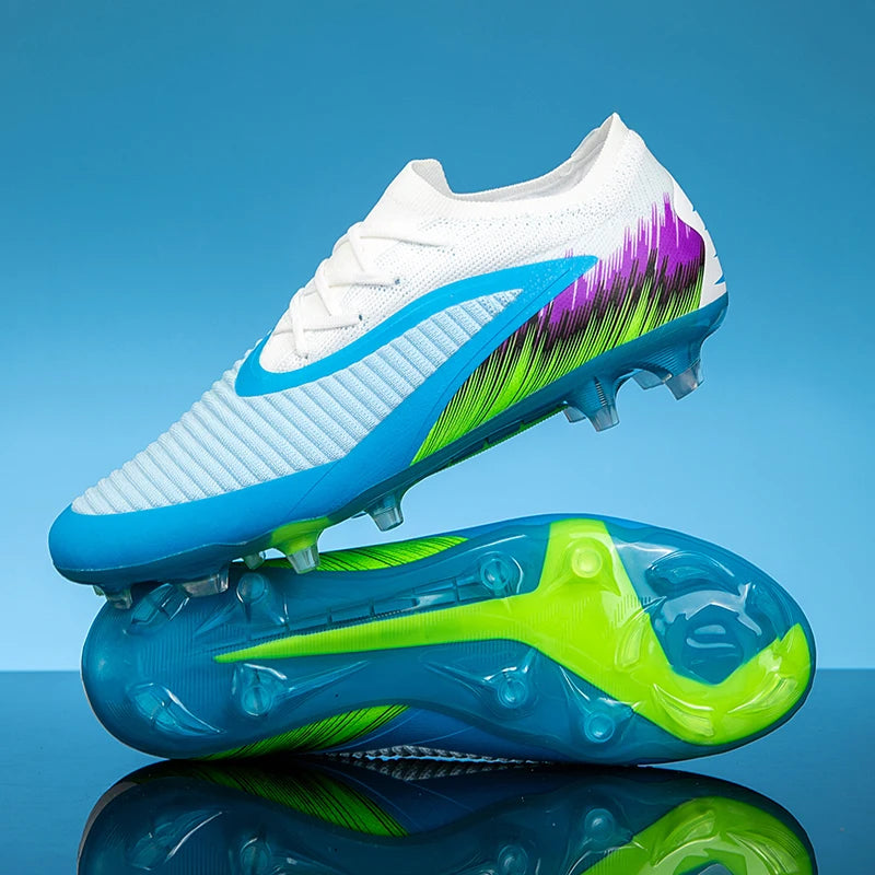 Chaussures de football pour homme, d'entraînement, ultralégères, pour l'extérieur, en drop shipping, crampons de football, crampons longs FG, antidérapantes