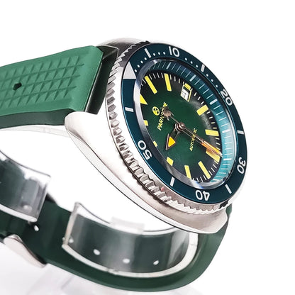 PARNSRPE Diver's Luxury Men's Watch Small Abalone Automatic Mechanical Watch Movement Aseptic Dial Sapphire Glass