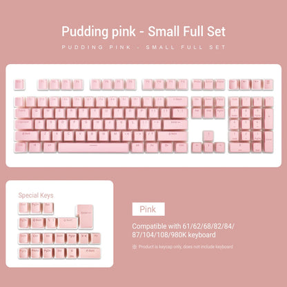 129 Keys Pudding Keycaps For Cherry Mx Switch Mechanical Gaming Keyboard OEM Profile PBT Double Shot Keycap RGB backlit Key Caps