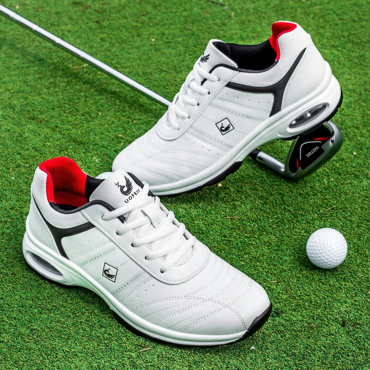 OIMKOI Men Golf Shoes Casual Breathable Waterproof Non-slip Golf Outdoor Training Shoes