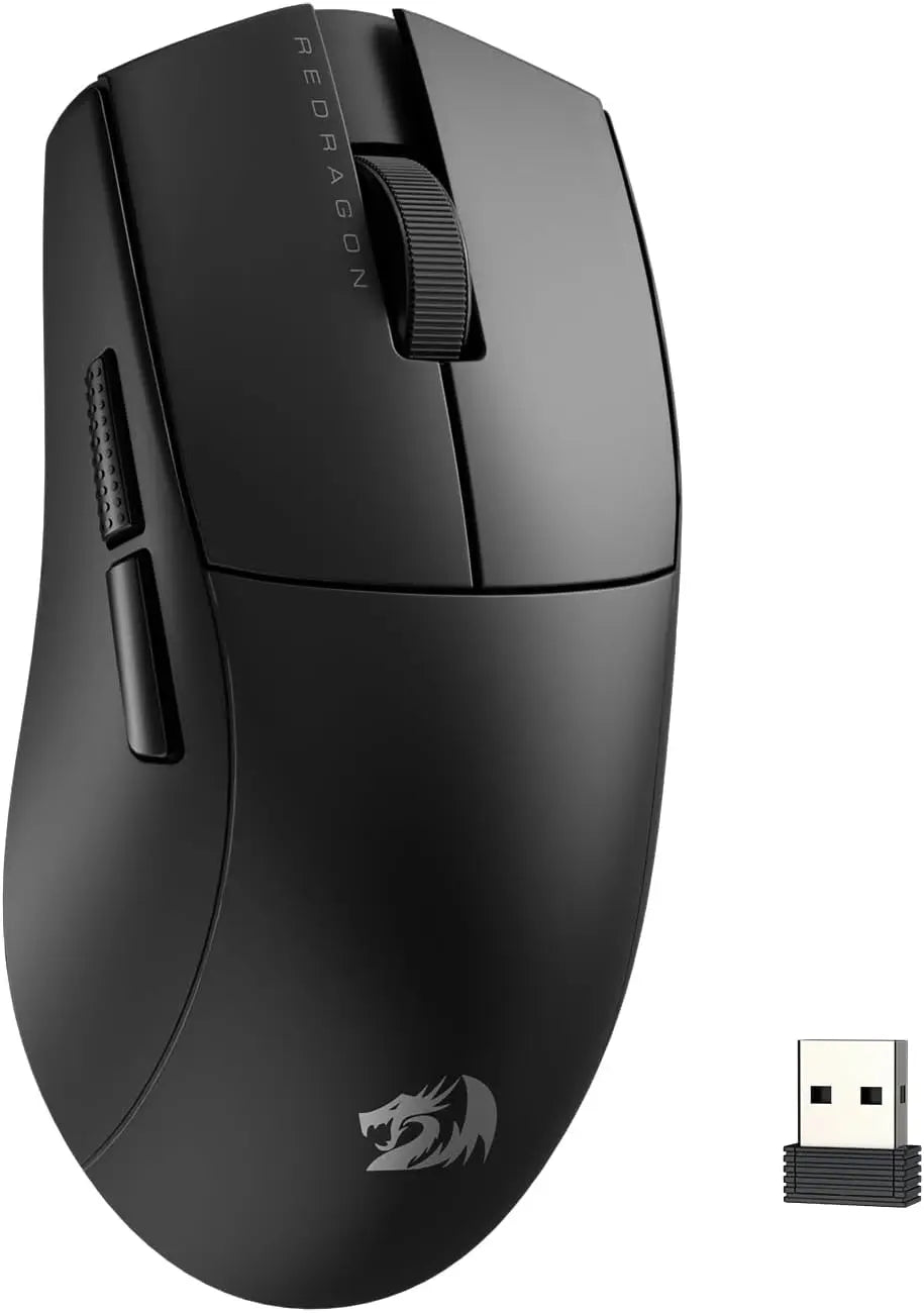 Mouse da gaming wireless Redragon M916, ultraleggero 49G, 8K DPI, 2.4G, con struttura ergonomica a presa naturale