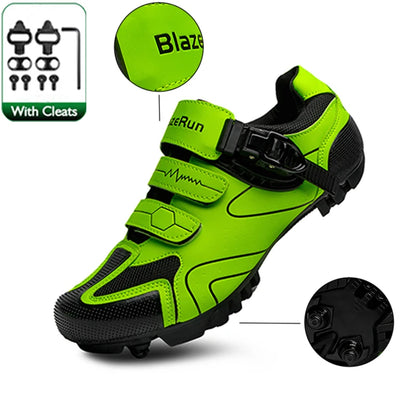 Primavera, zapatillas de ciclismo MTB con abrazaderas para hombre, zapatillas deportivas de carbono, velocidad, carrera de montaña, zapatillas de bicicleta de montaña