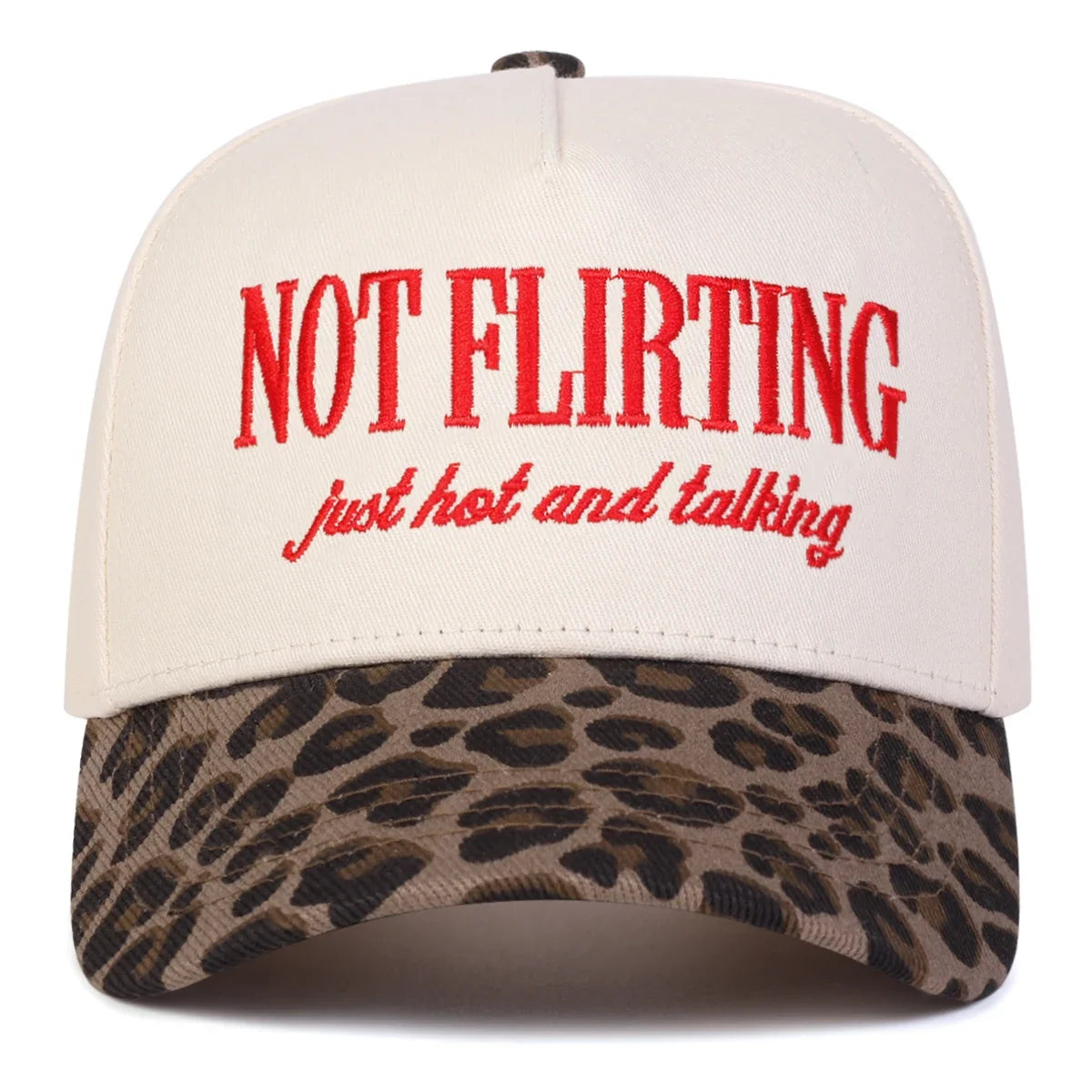 Unisex NOT FLIRTING Letter Embroidery Baseball Caps Spring Autumn Outdoor Adjustable Casual Hats Sunscreen Hat Sports Cap