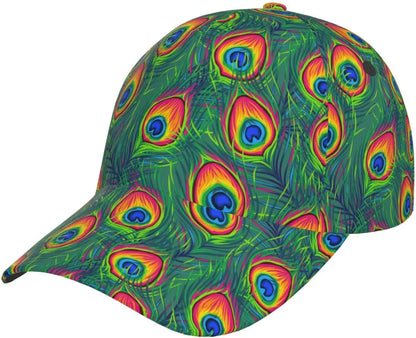 Casquette de baseball imprimée « Building Block » ludique pour femmes et hommes, casquette ajustable à fermeture à pression, casquette de baseball tendance à paillettes