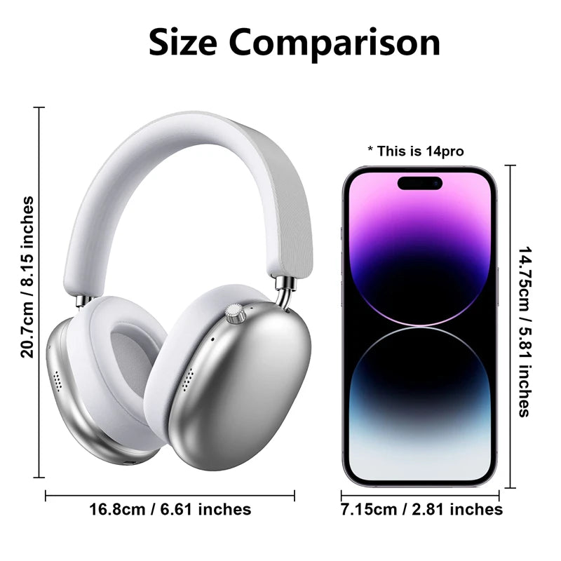 NEW Wireless Bluetooth Headphones Noise Cancelling Earphones Mic Pods Over Ear Sports Gaming Headset For Apple 2025 Hot