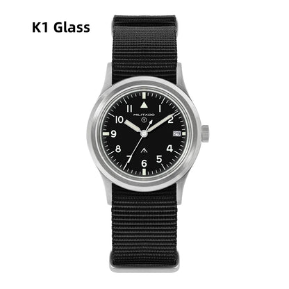 Militado ML14 36mm Watch VH31 Sweep Second Quartz Movement Watch Sapphire Crystal Super Luminous BGW9 C3 100m Waterproof Watches