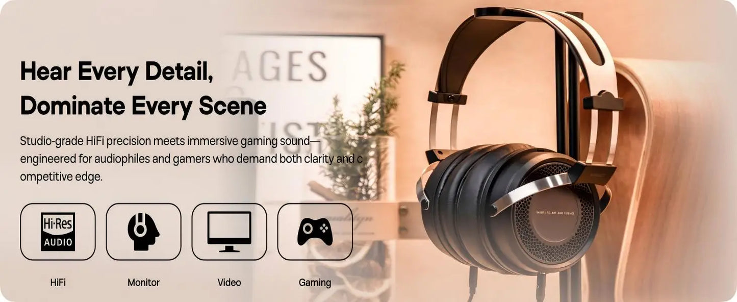 SIMGOT EP5 High-Performance 50mm Dynamic Driver Wired Headphones – HiFi Gaming Headset, Low Impedance, High Sensitivity, 7.1 Surround Sound