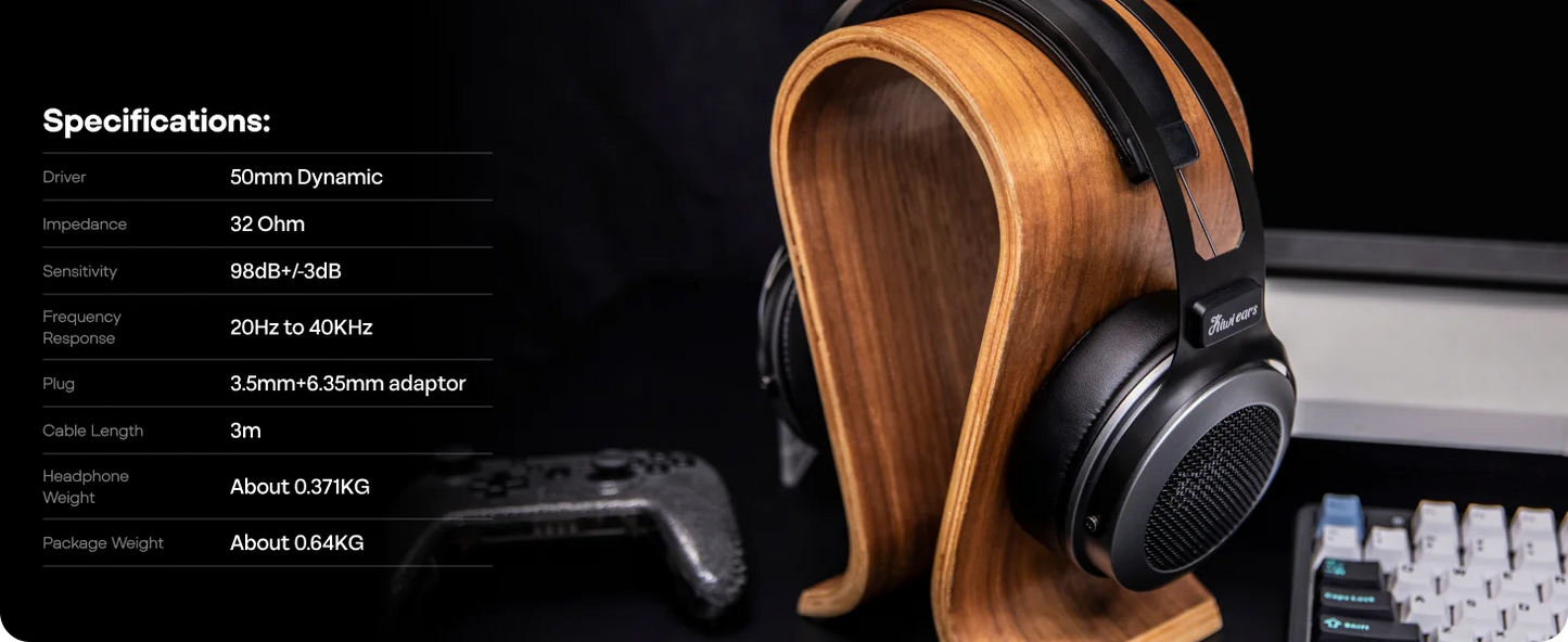 Linsoul Kiwi Ears Altruva Hi-Fi 50mm Dynamic Driver Headphones Open-Back Audiophile Headphones Premium Studio Sound
