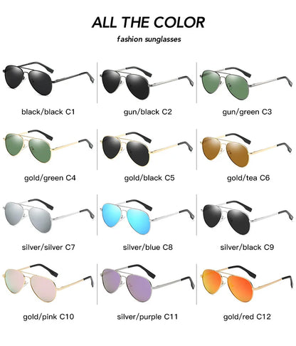 Punk Rock Polarized Sunglasses Color Film Sunglasses Han Edition Mirror Face Fashion Sun Glasses T1001