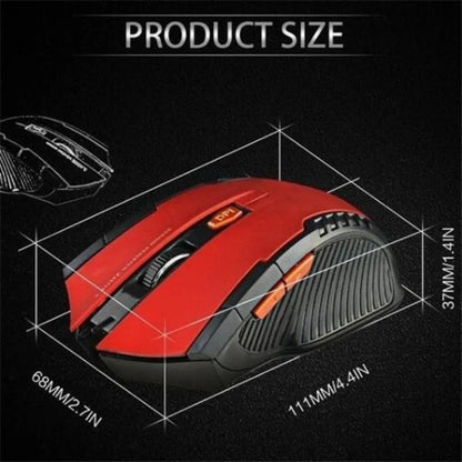 Mini Portable Wireless Optical Mouse 2.4GHz USB Computer Mouse for PC & Laptop, Ergonomic Mini Portable Wireless Mouse with Adjustable DPI