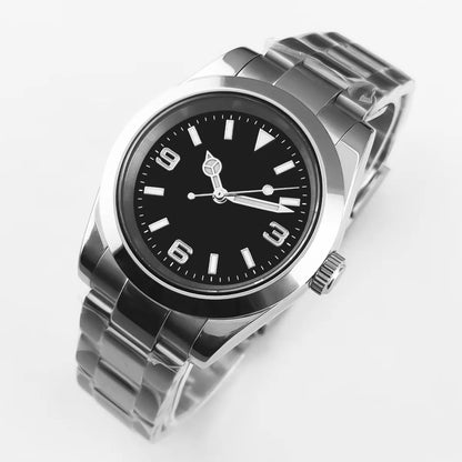 36mm/39mm Corgeut Luxury White Black Automatic Mechanical Wristwatches Numbers Men Watch Sapphire Crystal 10bars Reloj Hombre