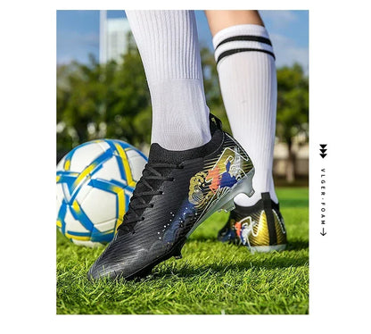 Chaussures de football pour hommes, bottes de football professionnelles originales, chaussures de terrain décontractées de haute qualité, ultra-légères, antidérapantes, pour activités de plein air.