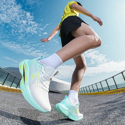 Scarpe da corsa da uomo Marathon, scarpe sportive specializzate, traspiranti, leggere, da donna, antiscivolo, con soletta in carbonio, comode sneakers