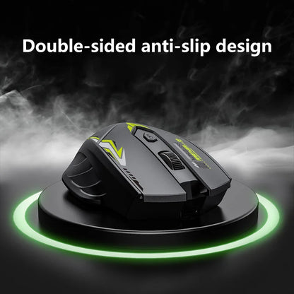 Wireless Gaming Mouse Dual Mode Bluetooth 2.4G Rechargeable Silent Ergonomic Mouse with Adjustable DPI, Type-C Wireless Gaming Mouse for PC, Laptop & Mac