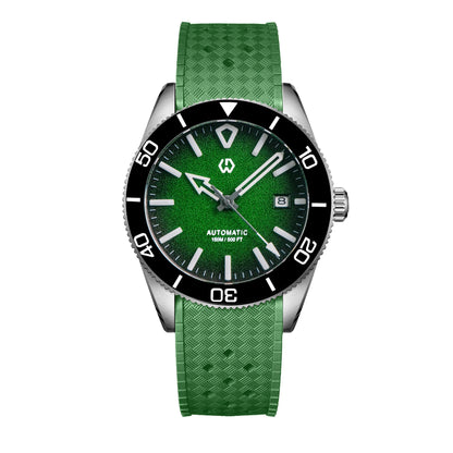 Upgraded Model Men's Automatic Watch Mechanical 3D Dimensional Luminous Watch Needle Ceramic Bezel 150 Meters Waterproof Diving