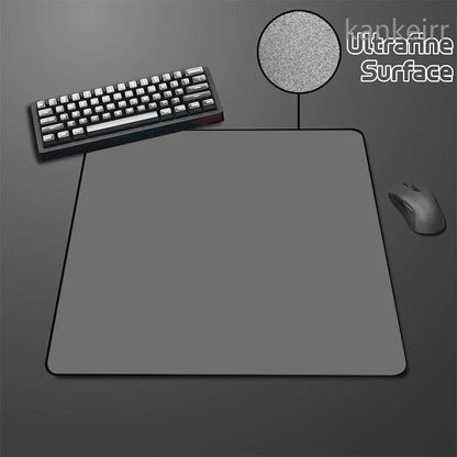 Svart Speed-musmatta i enfärgad design med hög elasticitet, halkfri undersida, premium gamingmusmatta för e-sport med ultrafin yta, deskmat