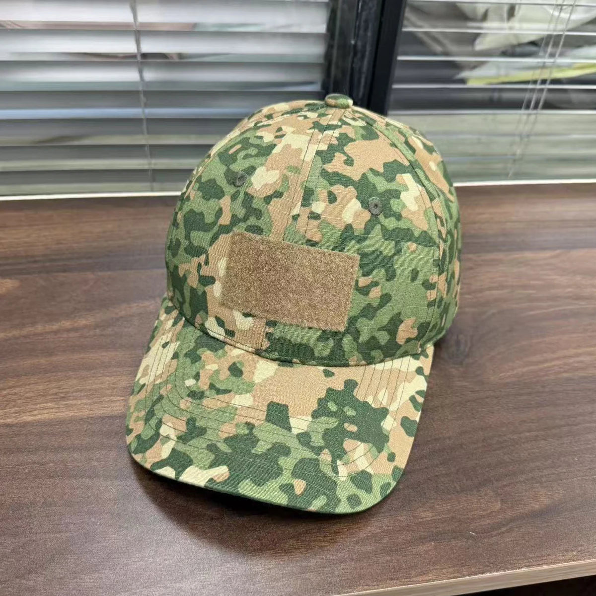 Gorra de béisbol M19 NFP multitono con estampado de camuflaje Flecktran de los Países Bajos para hombre, verde